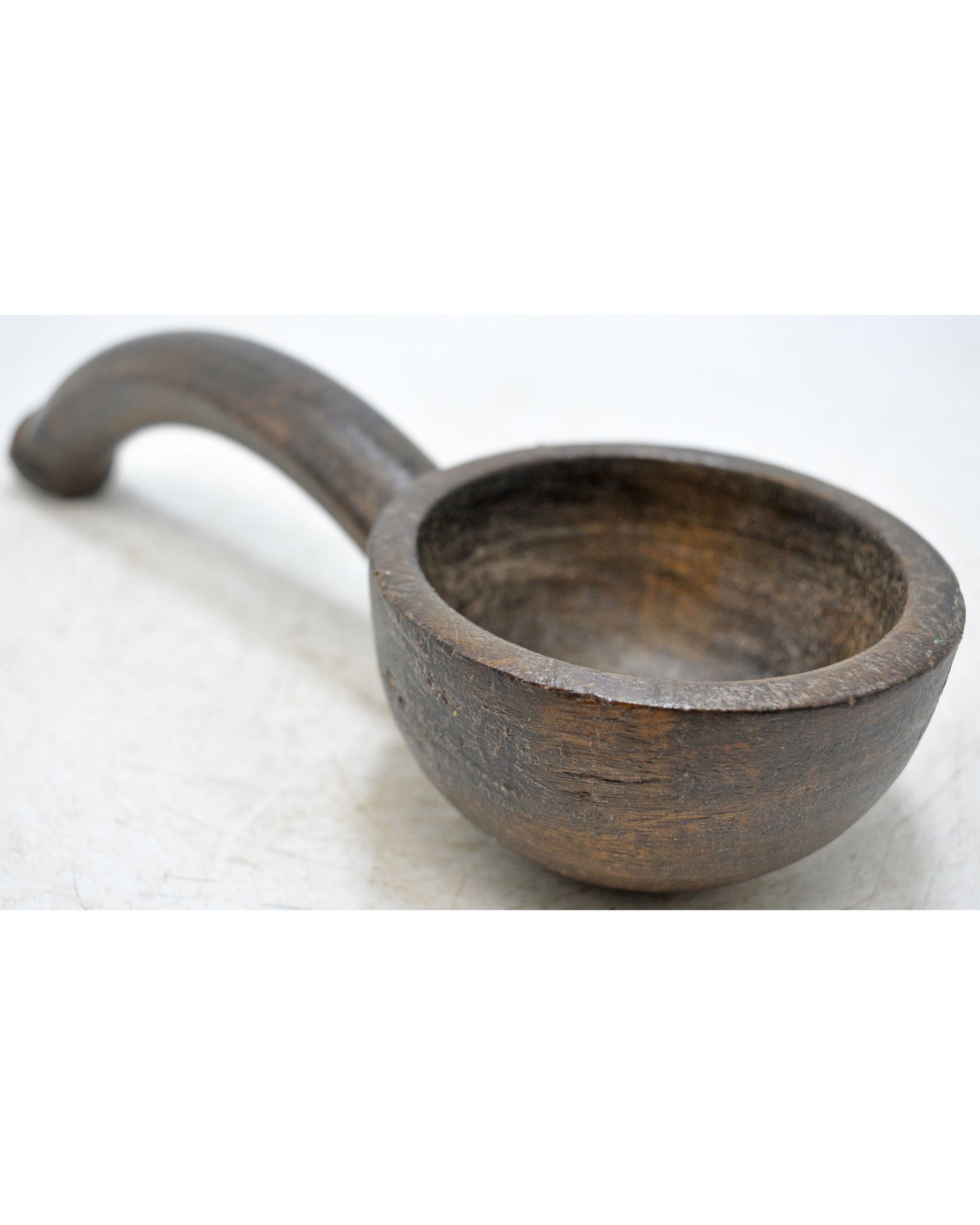 Antique Wooden and Iron Kitchenware Oil Spoon Original Old Hand Crafted