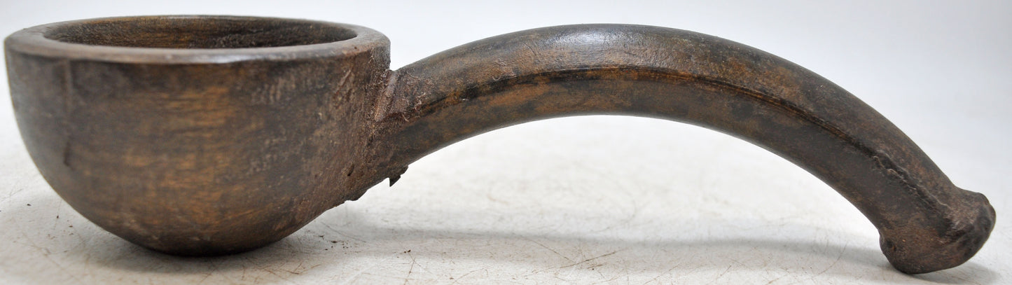 Antique Wooden and Iron Kitchenware Oil Spoon Original Old Hand Crafted