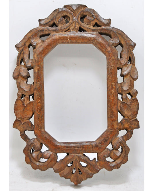 Vintage Wooden Wall Décor Frame Original Old Fine Hand Carved