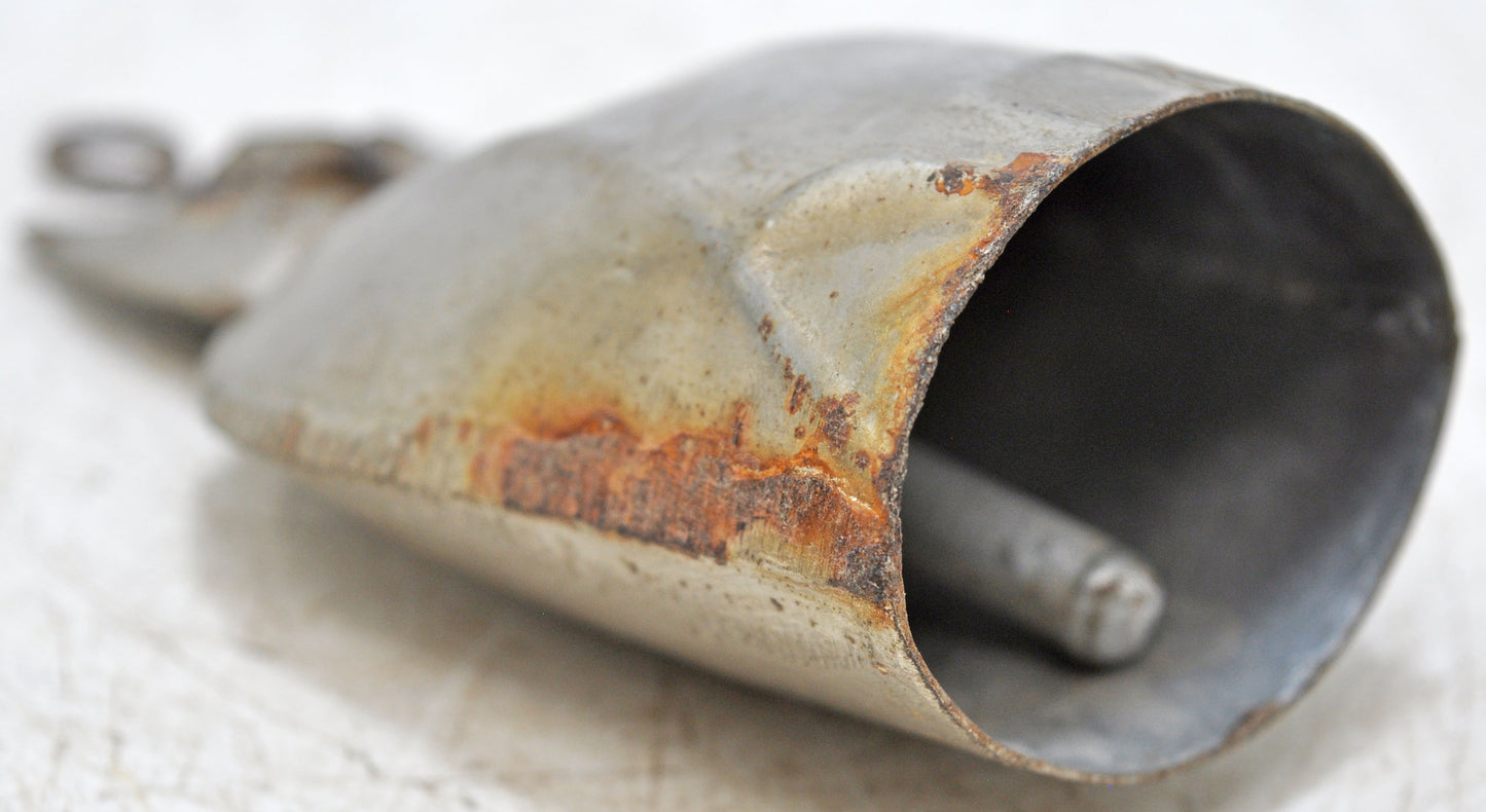 Vintage Iron Owl Design Small Bell Original Old Hand Crafted