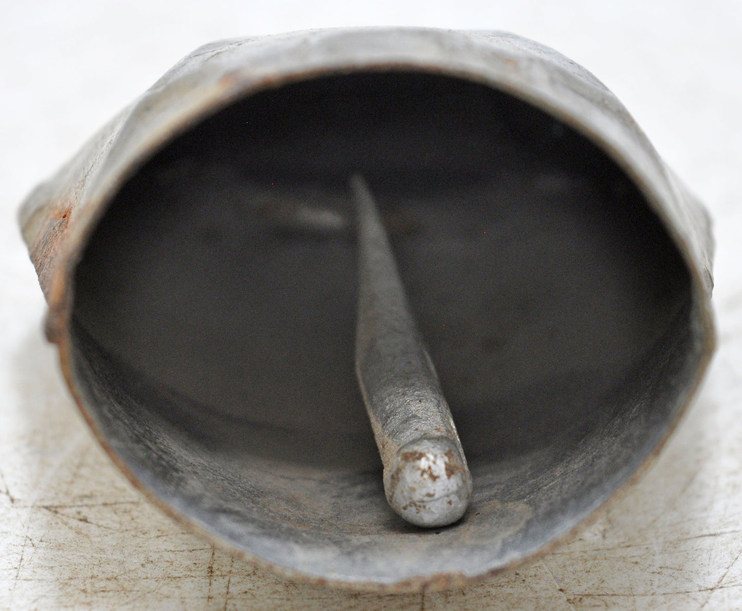 Vintage Iron Owl Design Small Bell Original Old Hand Crafted