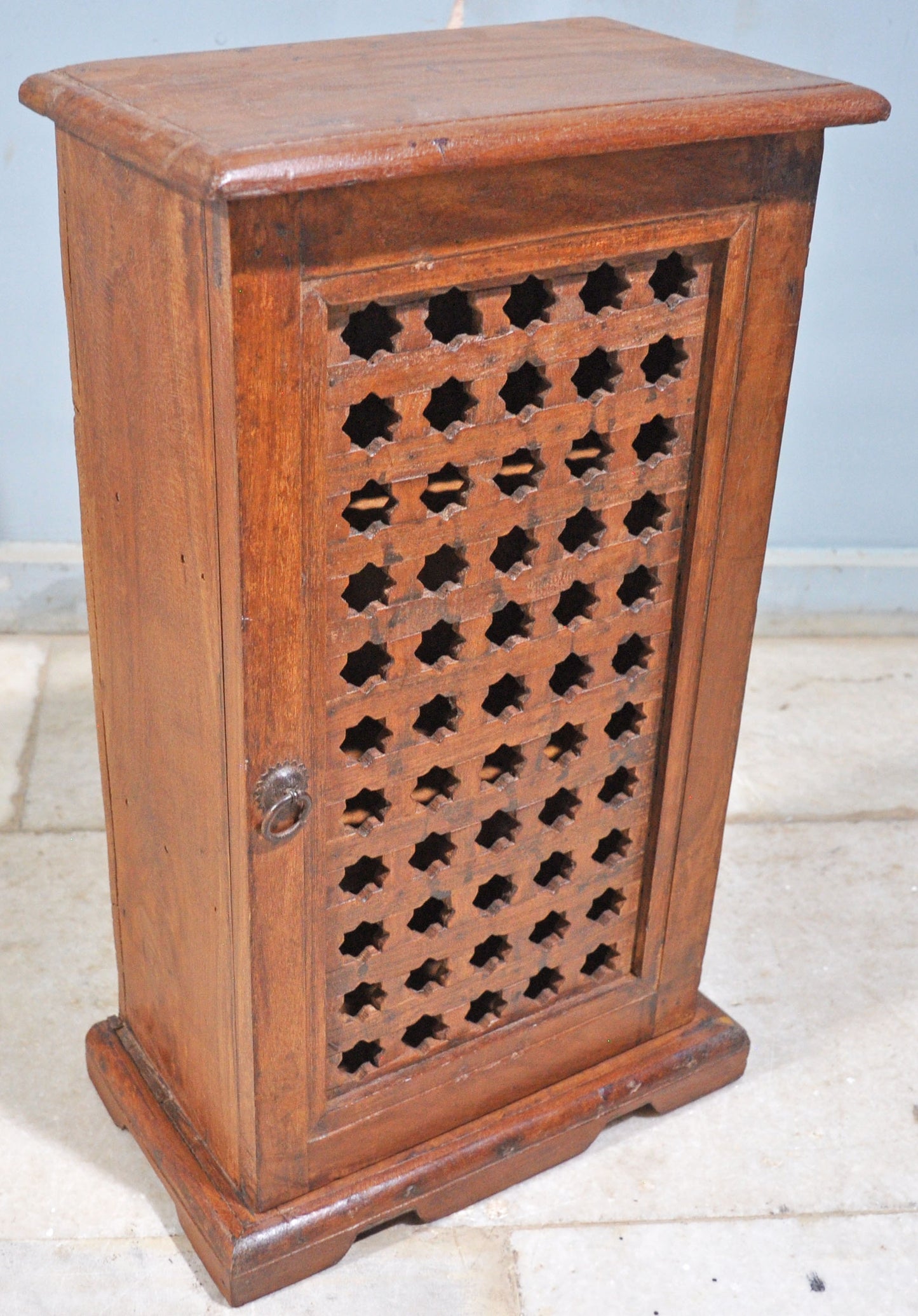 Vintage Wooden Side Kitchen Cabinet Original Old Hand Crafted Wooden Grill