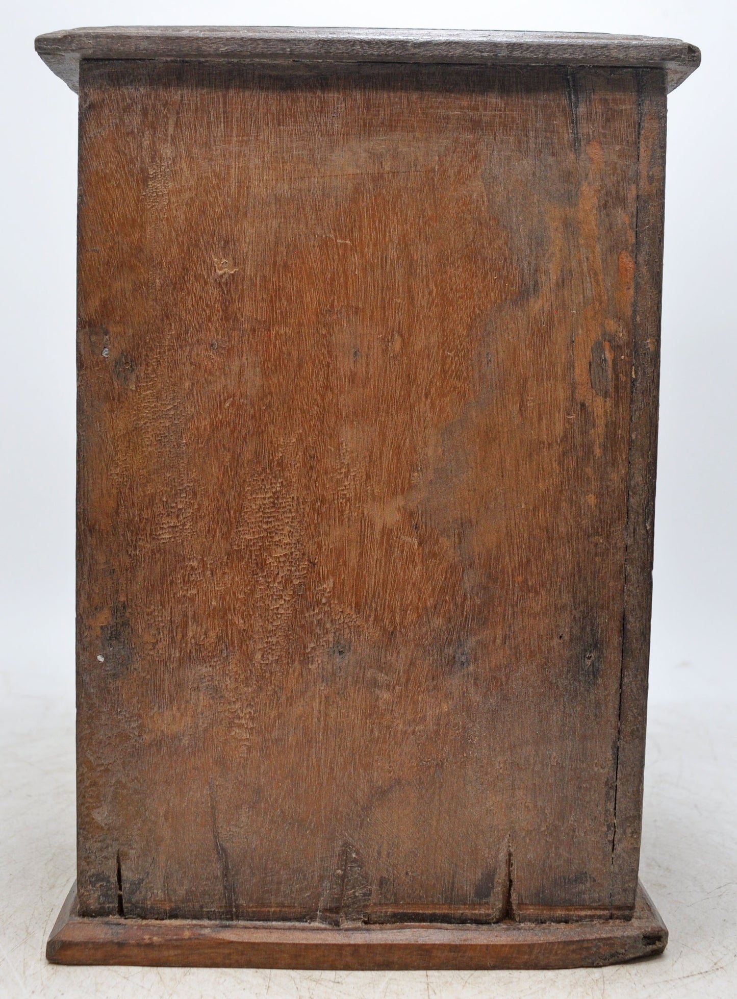 Vintage Wooden Tall 3 Drawer Storage Box Chest Original Old Hand Crafted