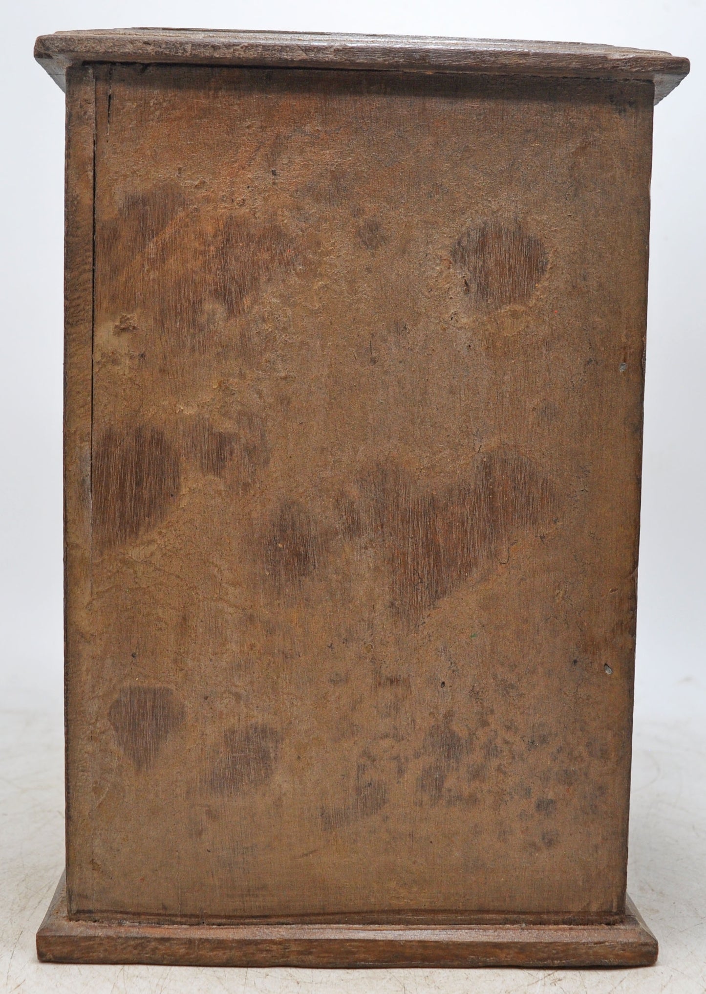 Vintage Wooden Tall 3 Drawer Storage Box Chest Original Old Hand Crafted