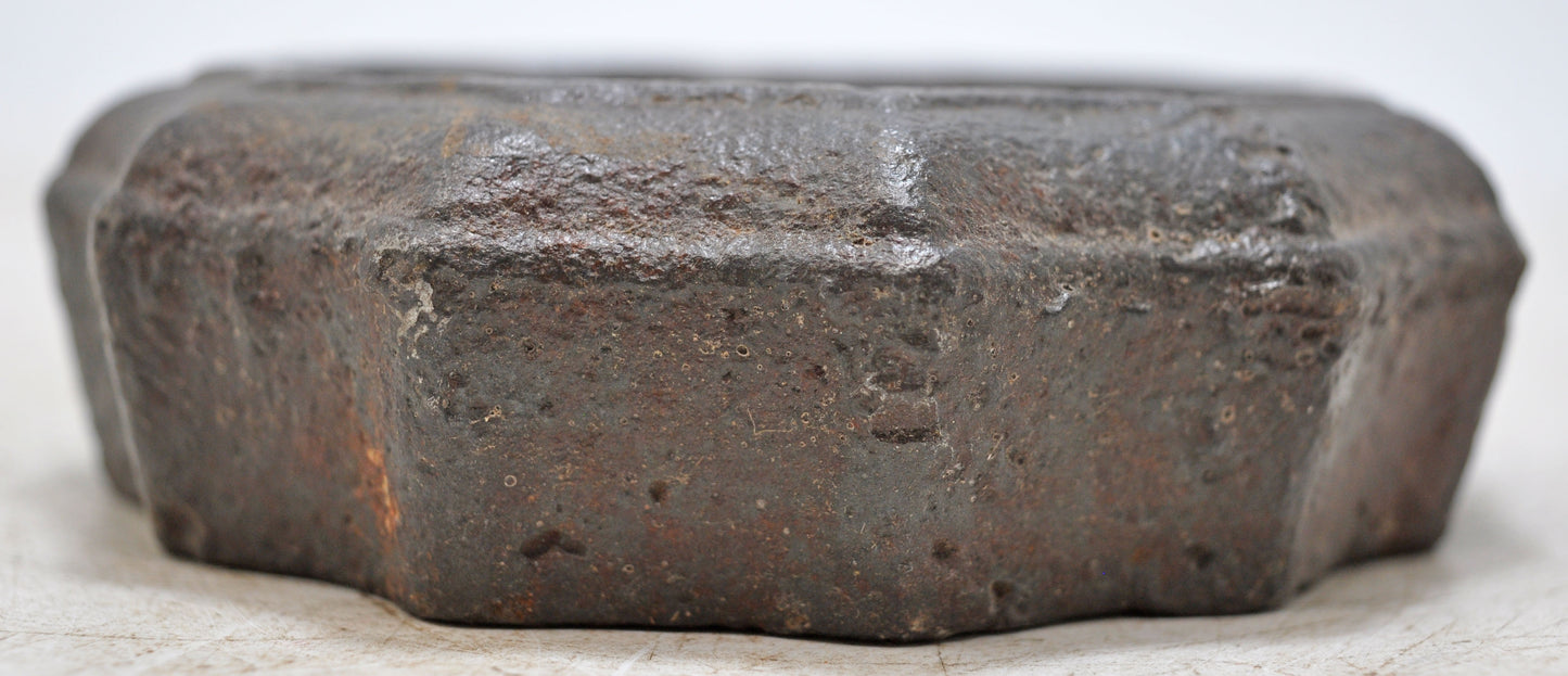 Antique Iron Mercantile Measuring Weight Jaipur State 2 Seer Original Old