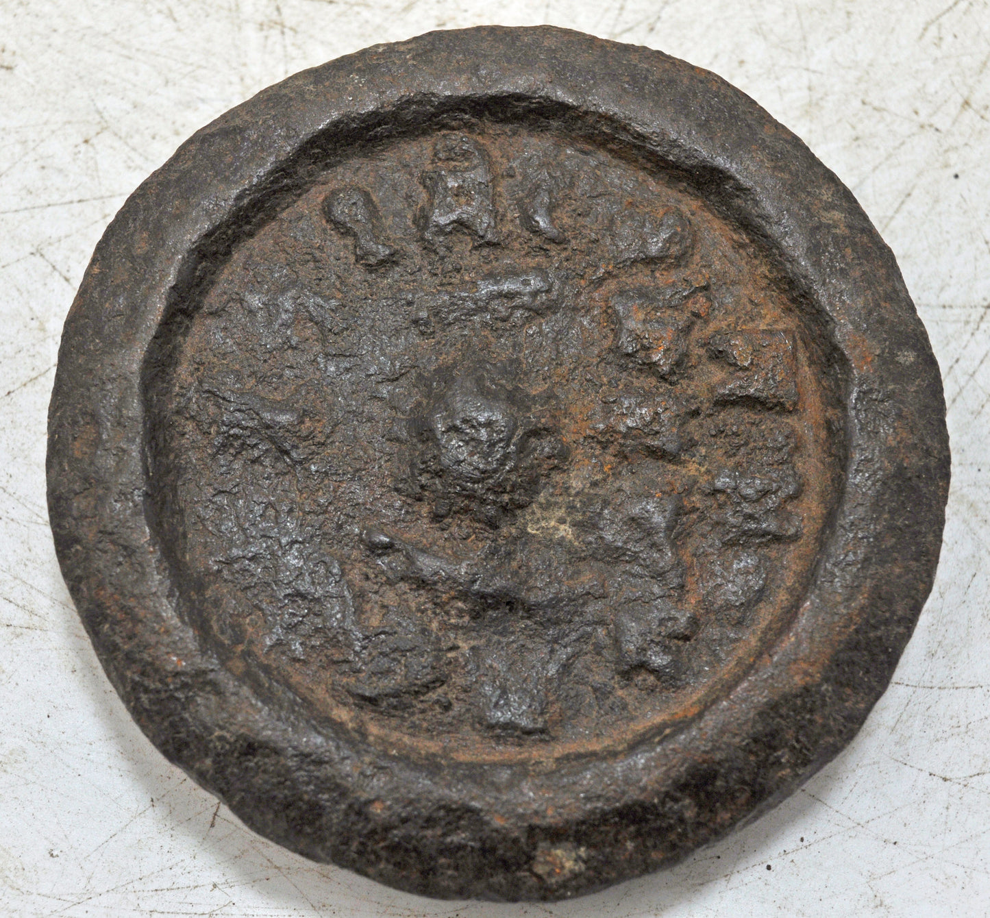 Antique Iron Mercantile Measuring Weight Mewar State 1 Seer Original Old