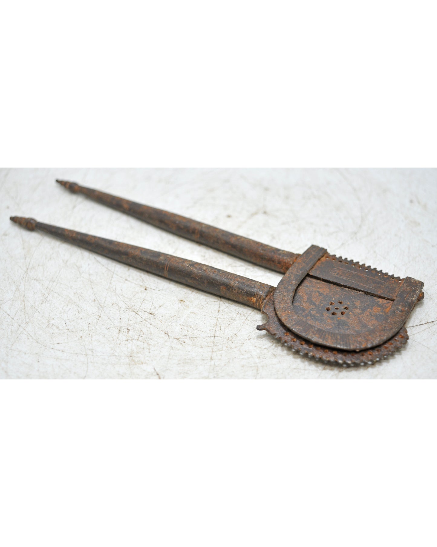 Antique Iron Betel Nut Cutter Sarota Original Old Hand Crafted Engraved