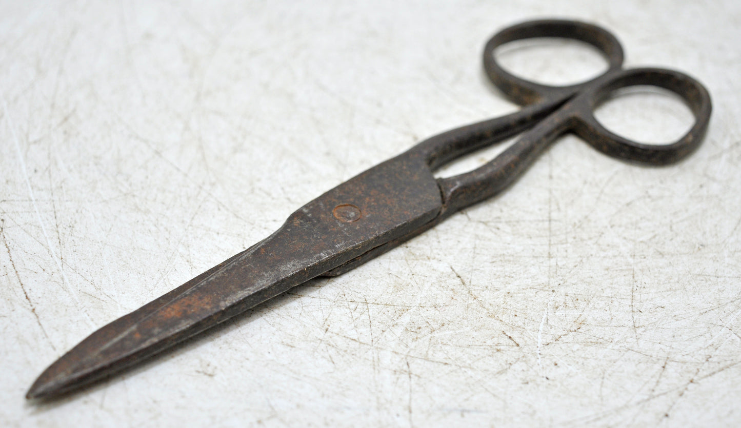 Antique Iron Small Scissors Original Old Hand Crafted