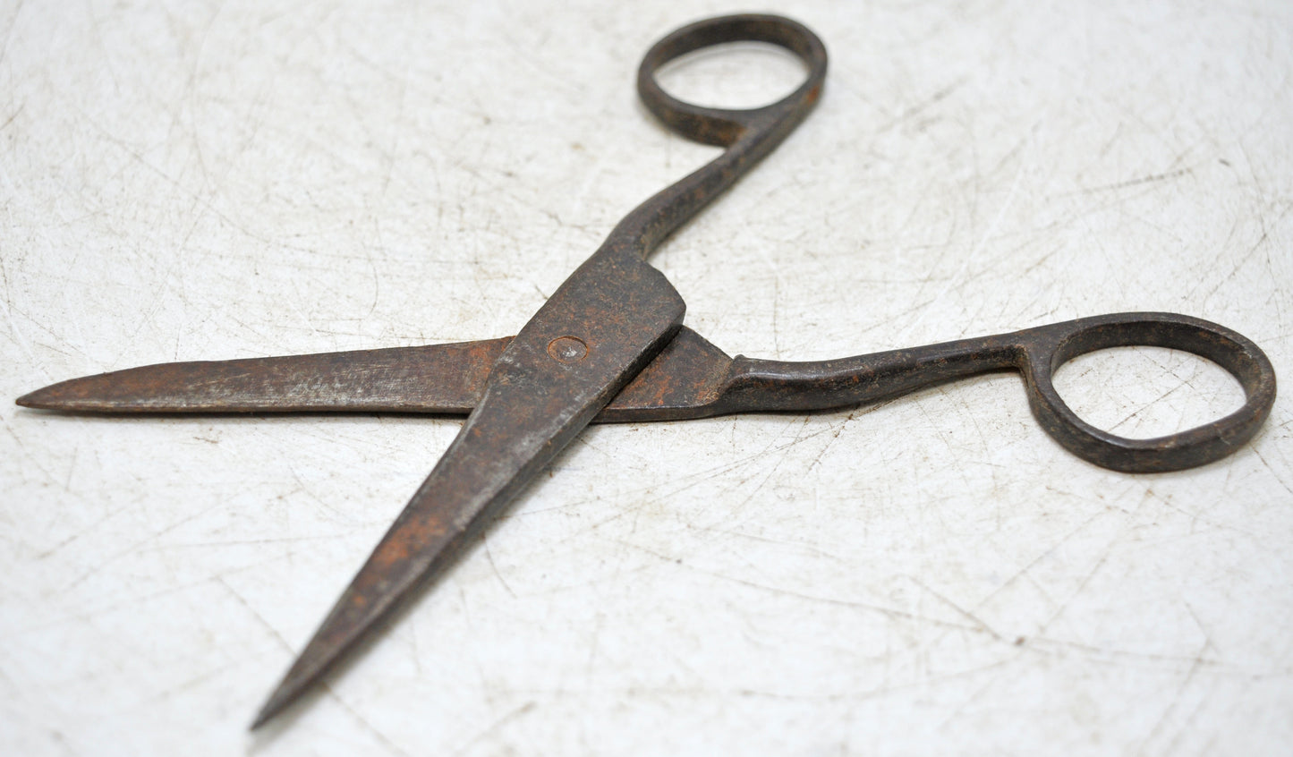 Antique Iron Small Scissors Original Old Hand Crafted