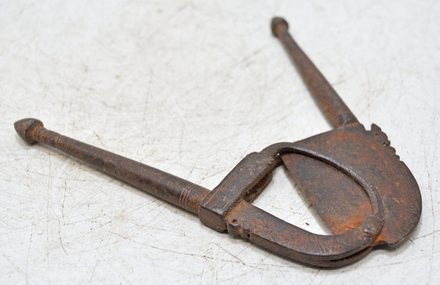 Antique Iron Betel Nut Cutter Sarota Original Old Hand Crafted Engraved