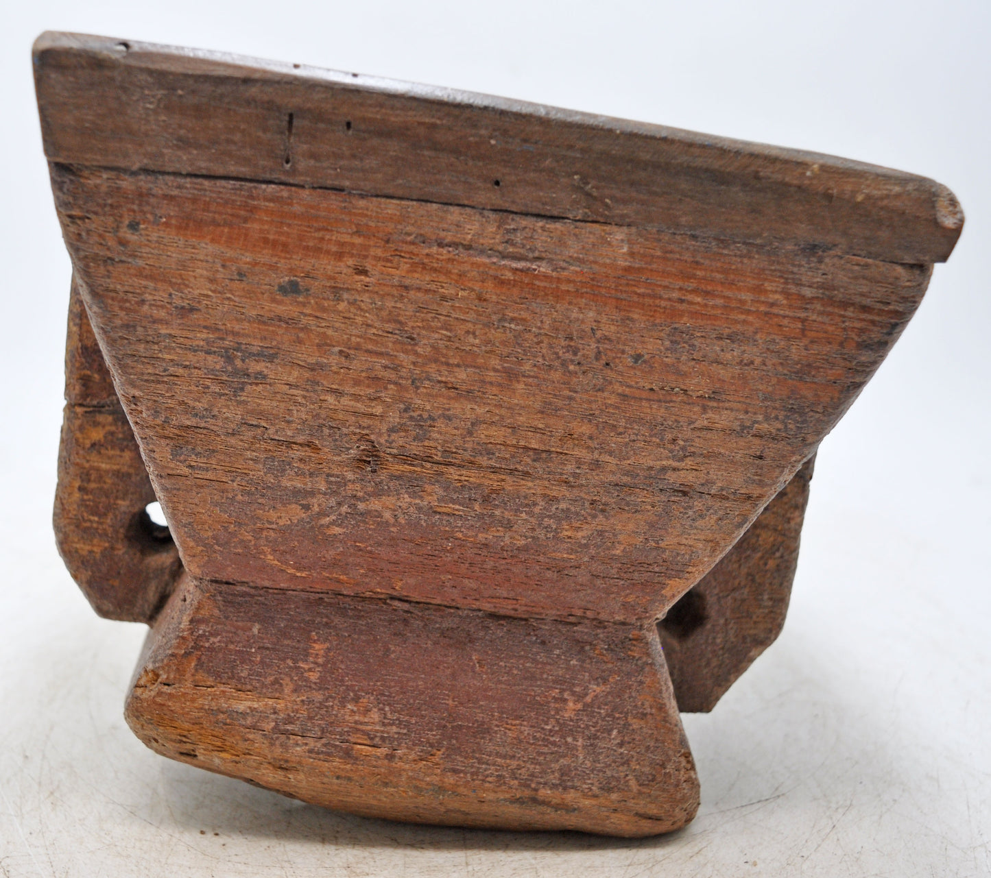 Antique Wooden Agricultural Seed Holder Bijni Original Old Hand Carved