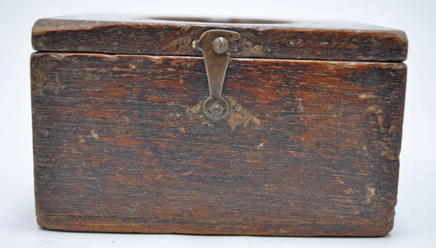Antique Wooden Small Storage Box Original Old Hand Crafted