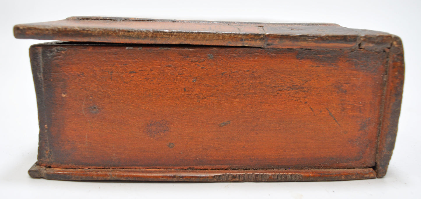 Antique Wooden Travelling Vanity Shaving Box Original Old Hand Crafted