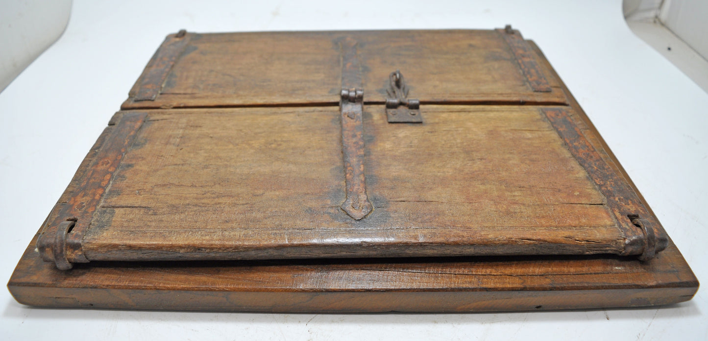 Antique Wooden Wall Décor Window Panel Frame Original Old Hand Crafted