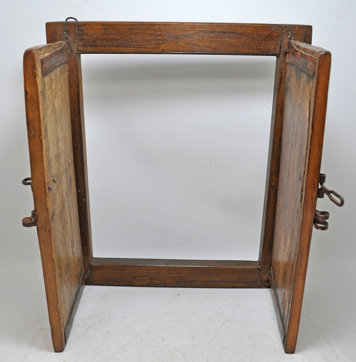 Antique Wooden Wall Décor Window Panel Frame Original Old Hand Crafted