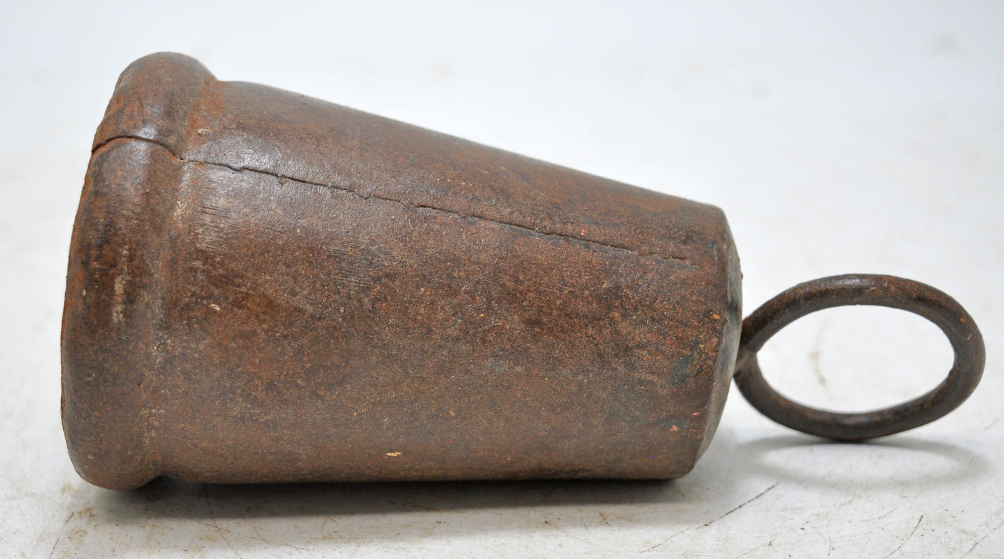 Antique Iron Animals Cow Bell Original Old Hand Crafted