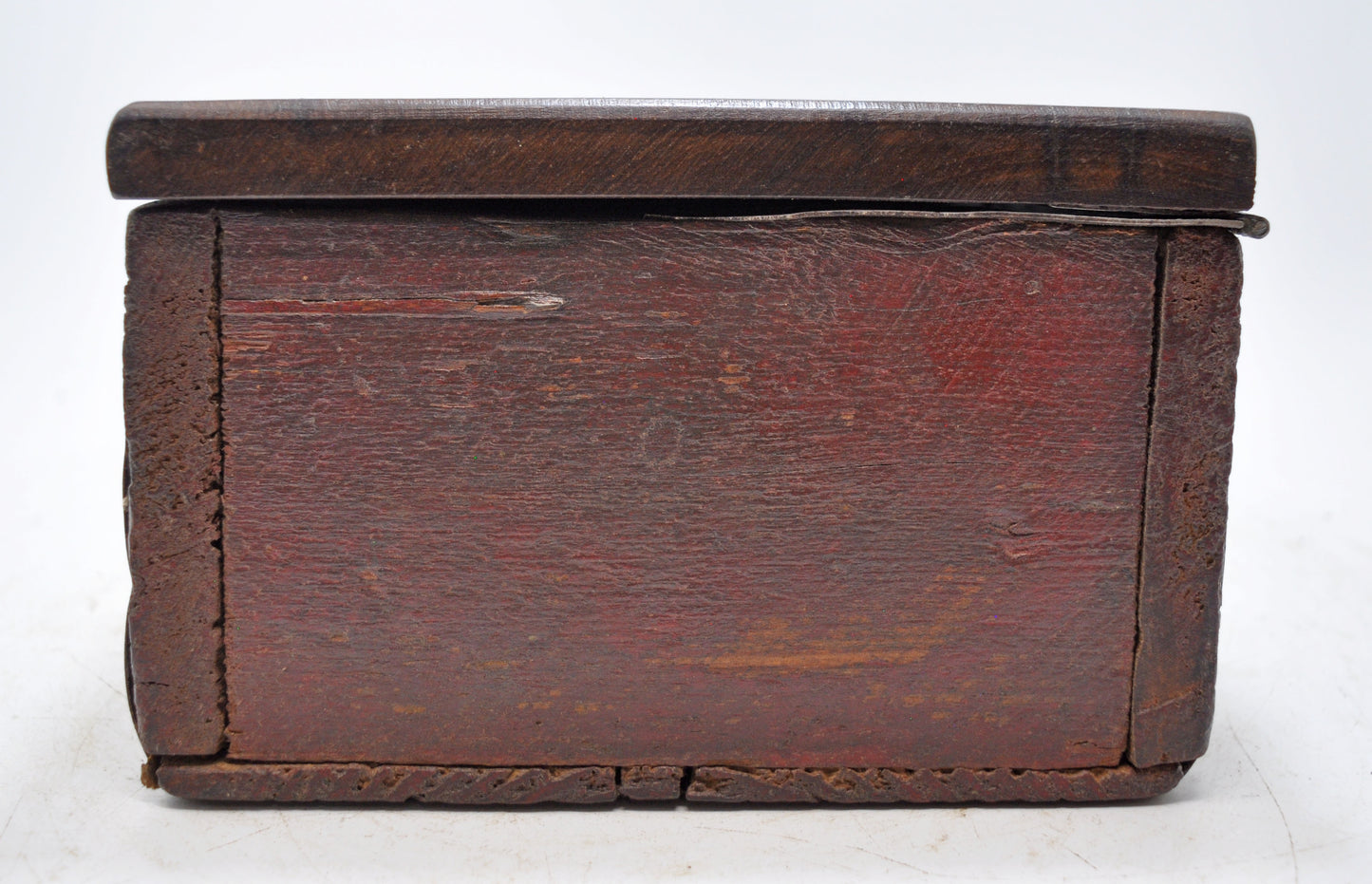 Antique Wooden Storage Chest Box Original Old Hand Crafted