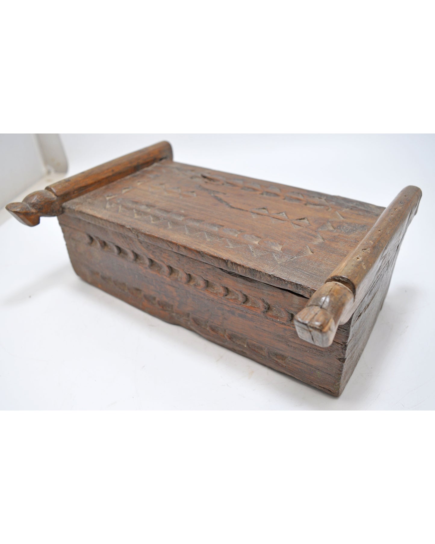 Antique Wooden Kitchenware Spice Box Original Old Hand Crafted