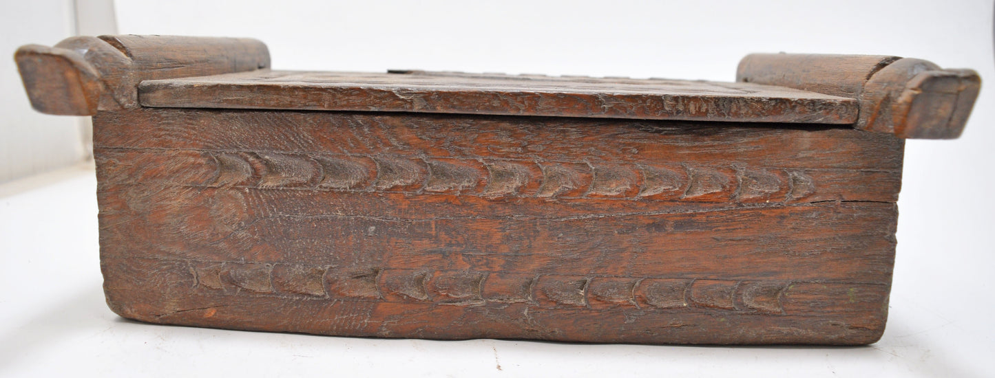 Antique Wooden Kitchenware Spice Box Original Old Hand Crafted