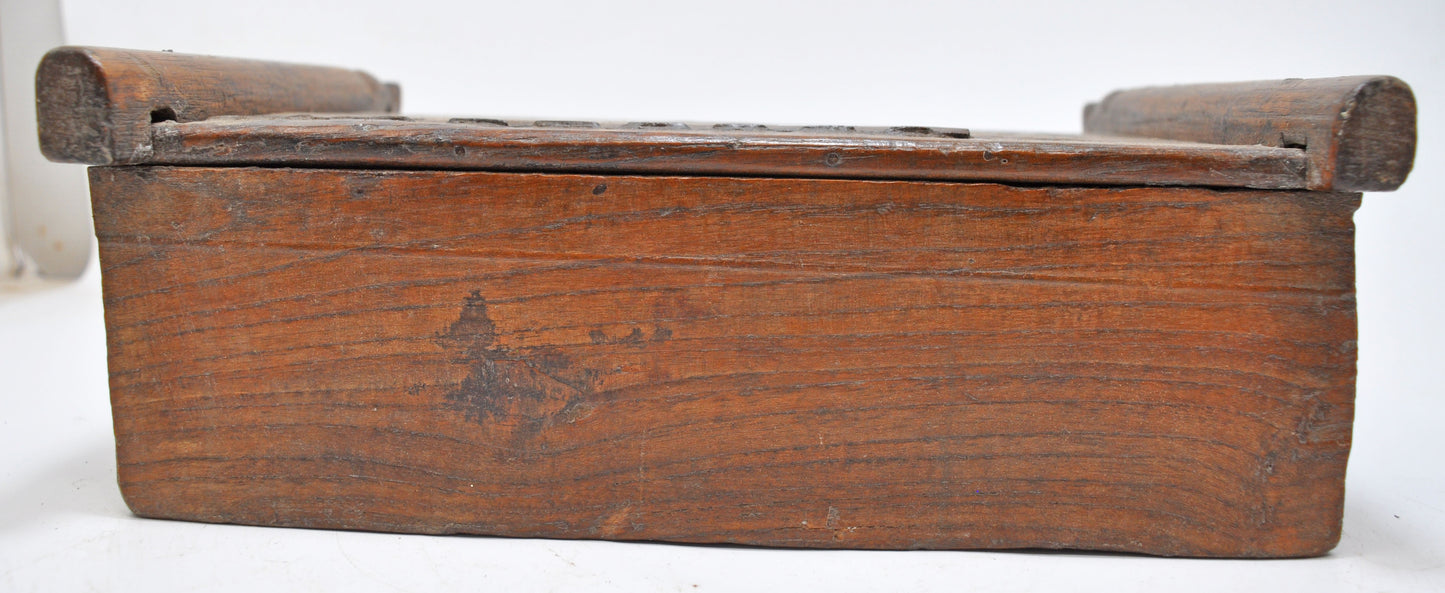 Antique Wooden Kitchenware Spice Box Original Old Hand Crafted