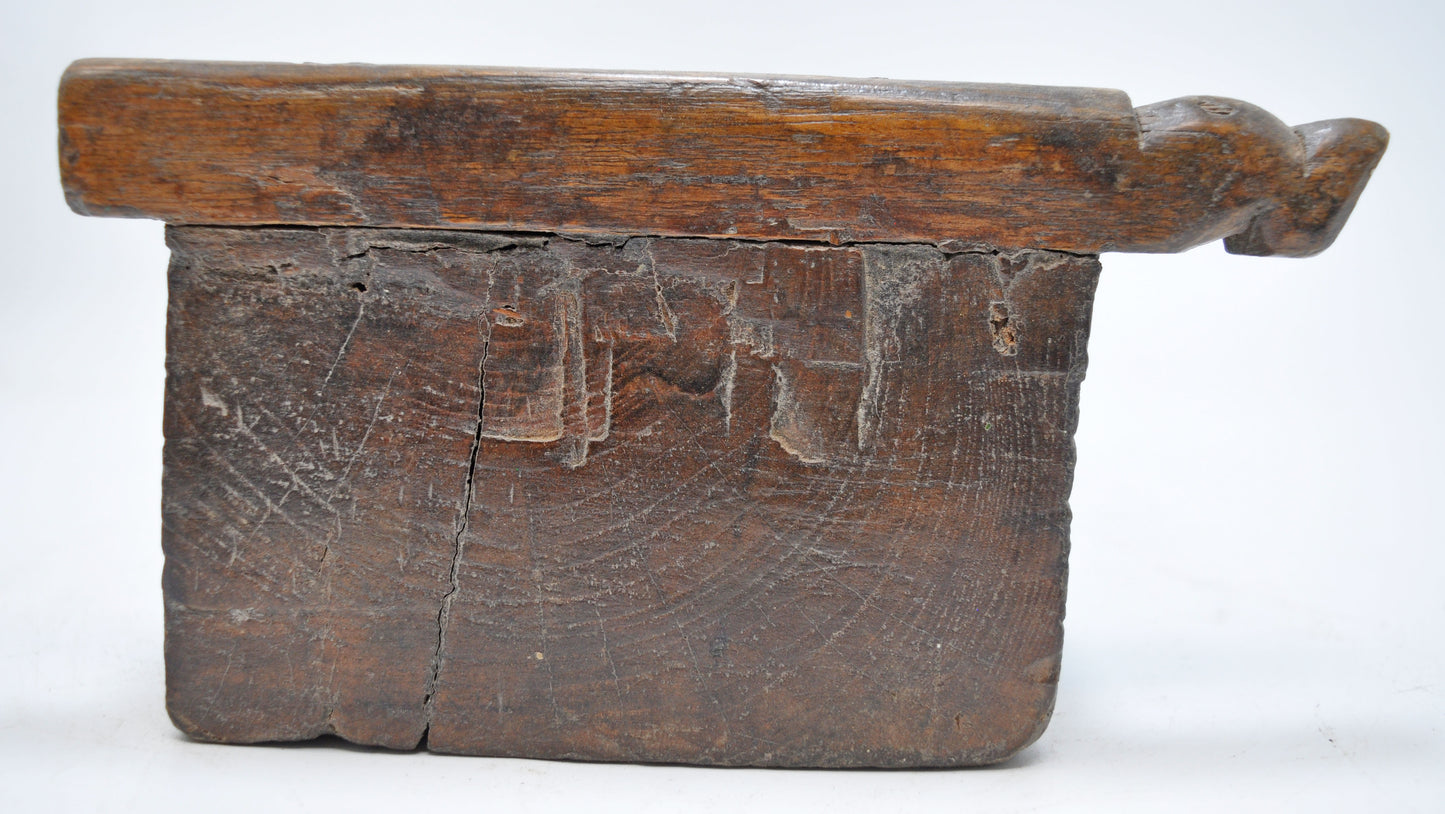 Antique Wooden Kitchenware Spice Box Original Old Hand Crafted