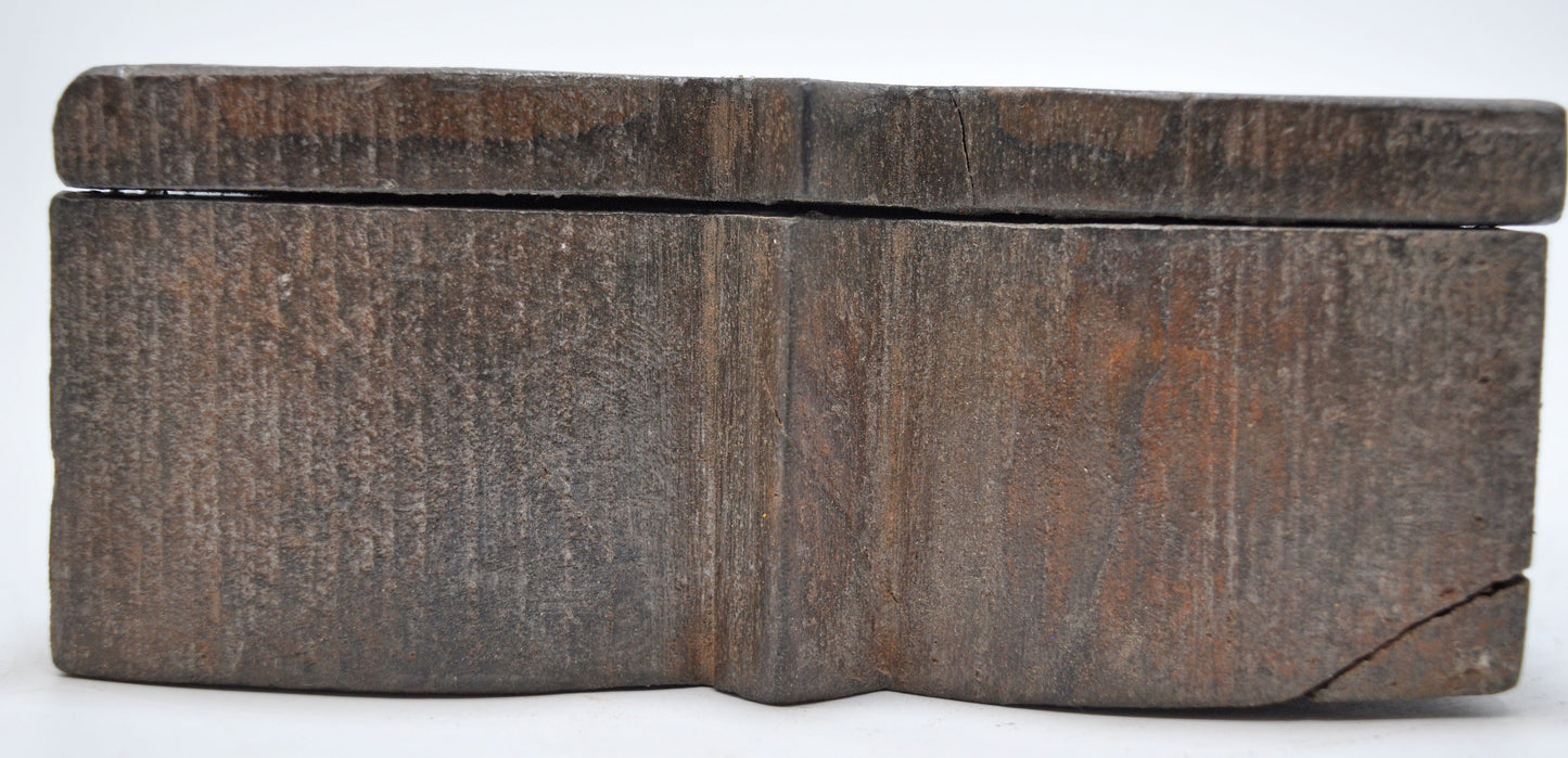 Antique Wooden Kitchenware Spice Box Original Old Hand Crafted