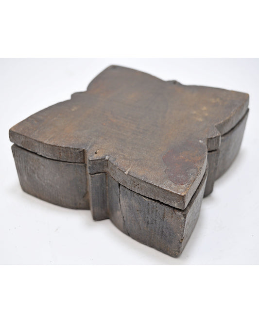 Antique Wooden Kitchenware Spice Box Original Old Hand Crafted