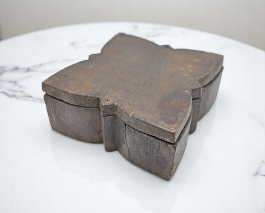 Antique Wooden Kitchenware Spice Box Original Old Hand Crafted