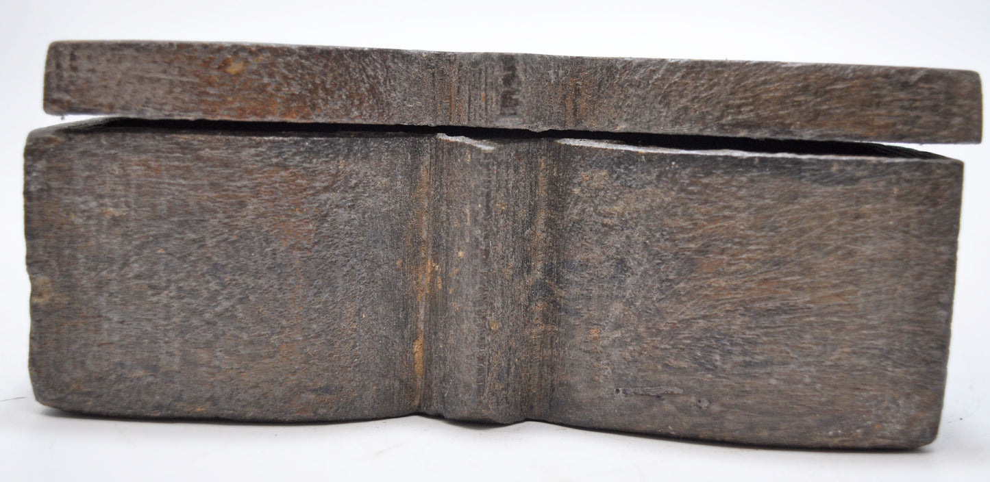 Antique Wooden Kitchenware Spice Box Original Old Hand Crafted