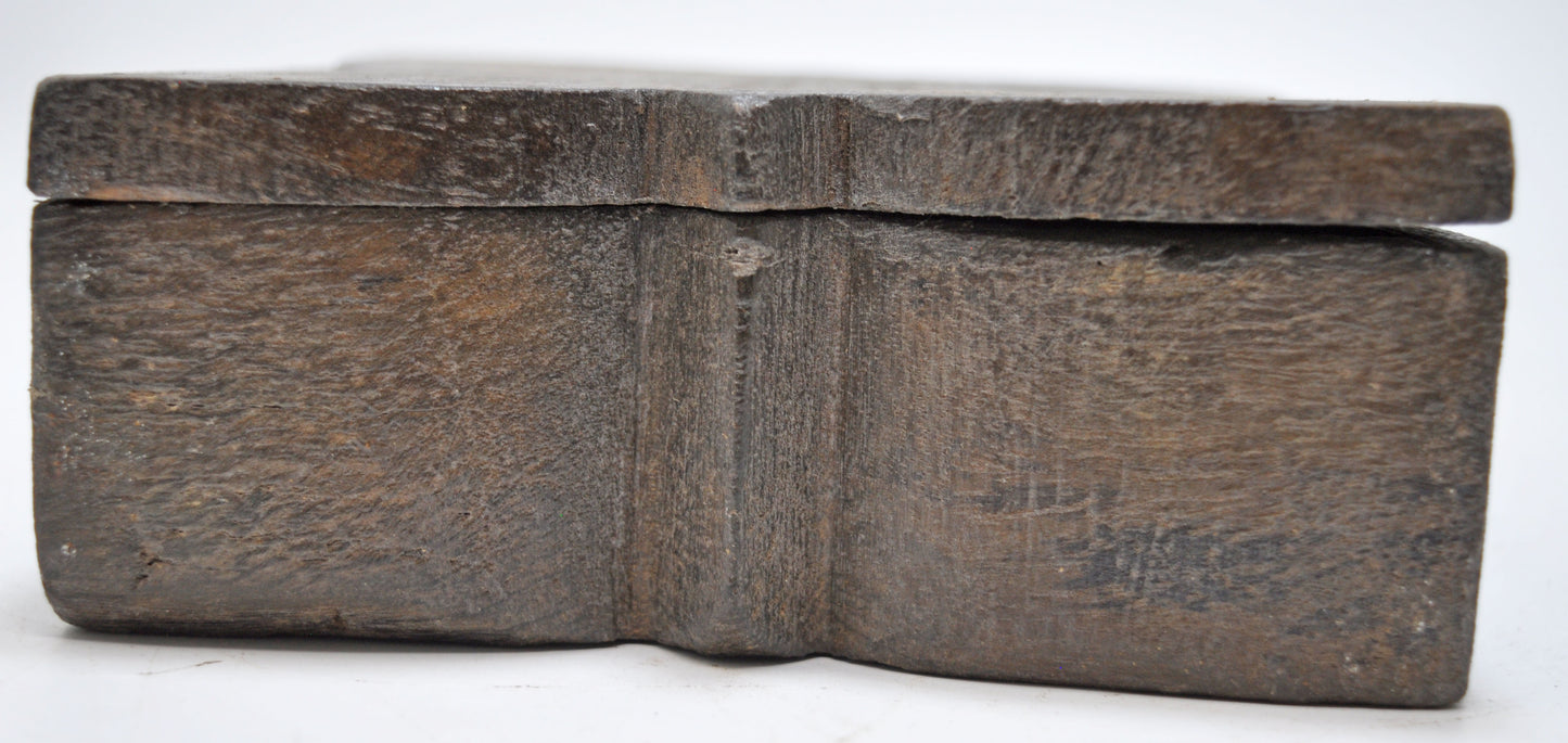 Antique Wooden Kitchenware Spice Box Original Old Hand Crafted