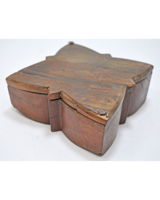 Antique Wooden Kitchenware Spice Box Original Old Hand Crafted