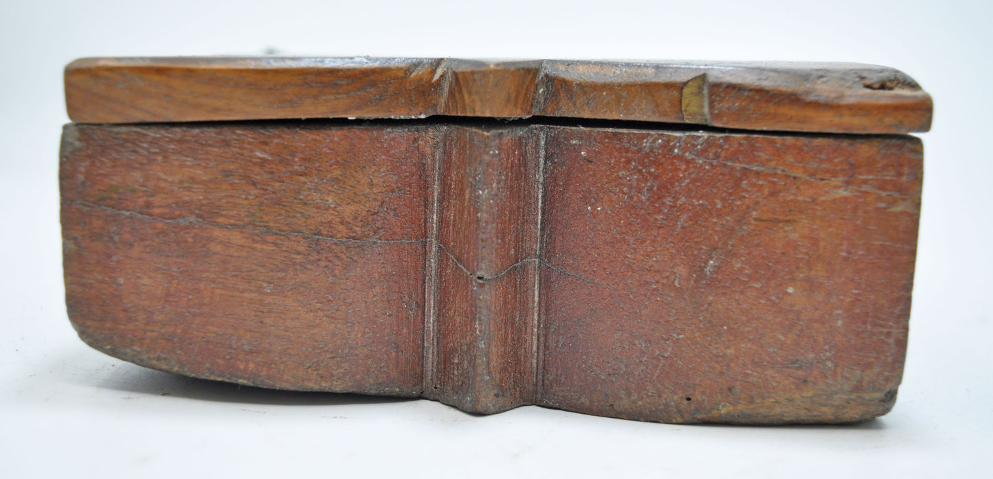 Antique Wooden Kitchenware Spice Box Original Old Hand Crafted