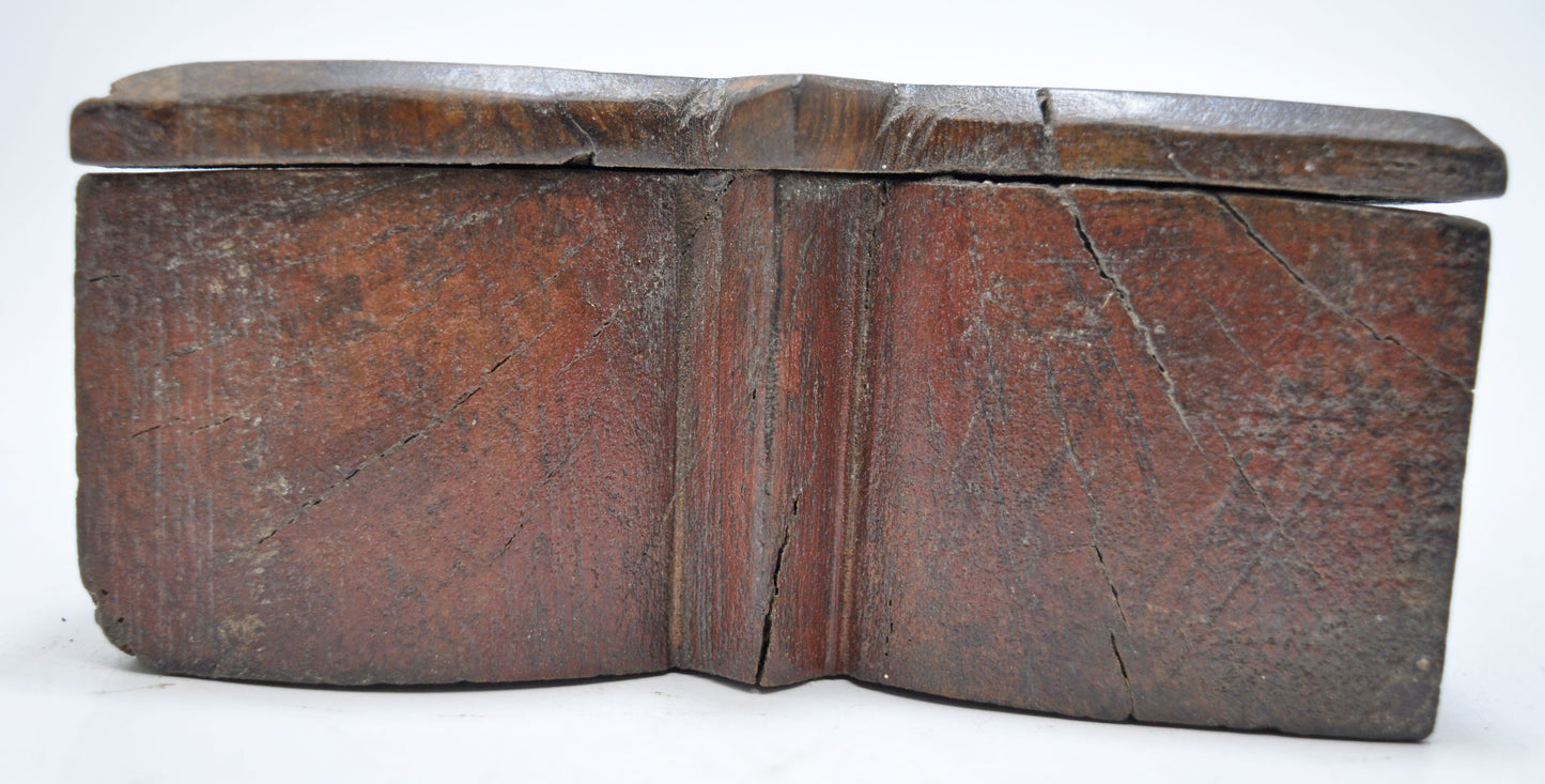 Antique Wooden Kitchenware Spice Box Original Old Hand Crafted