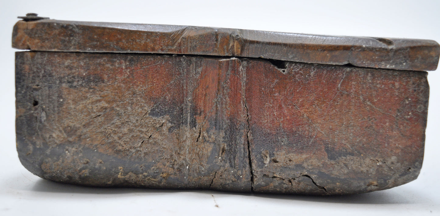 Antique Wooden Kitchenware Spice Box Original Old Hand Crafted
