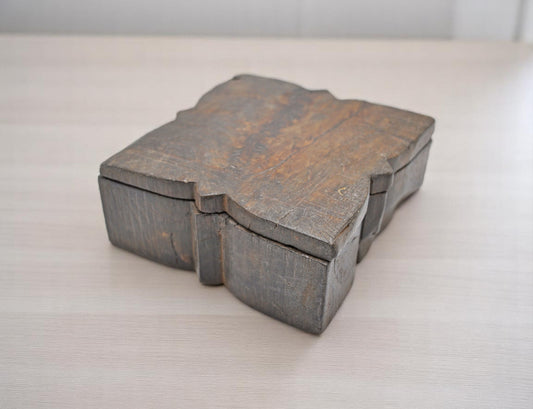 Antique Wooden Kitchenware Spice Box Original Old Hand Crafted