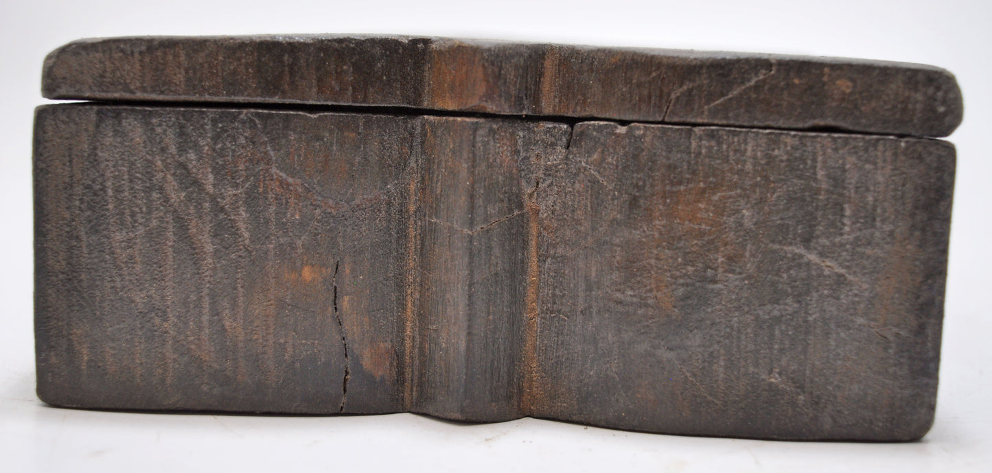 Antique Wooden Kitchenware Spice Box Original Old Hand Crafted