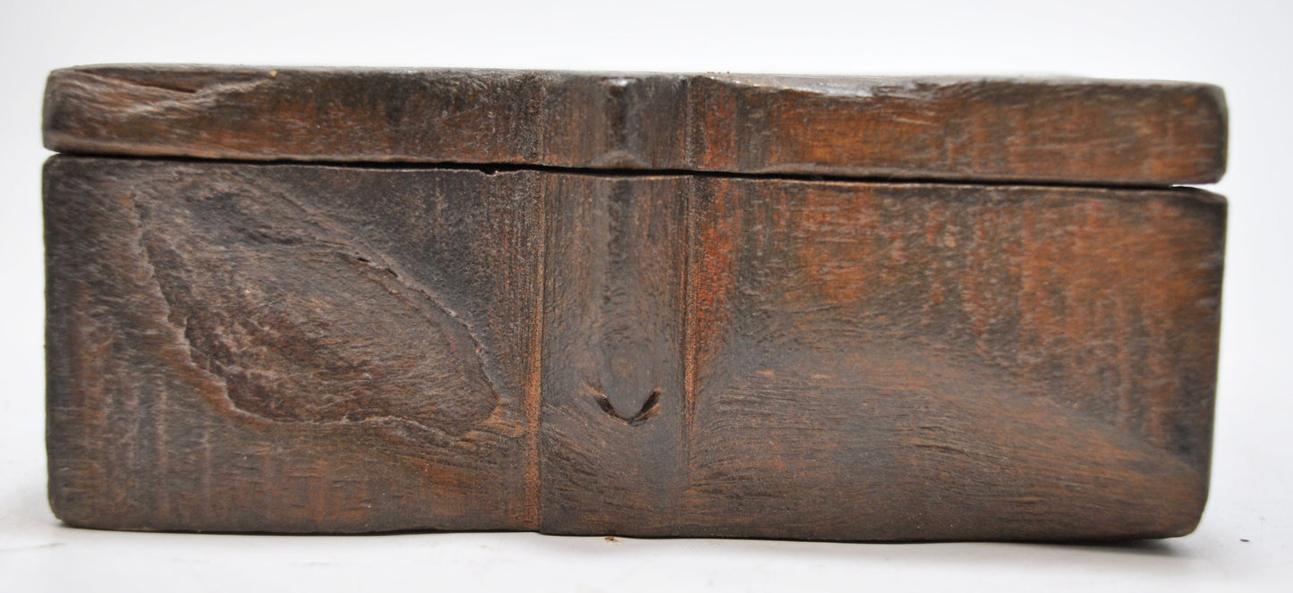 Antique Wooden Kitchenware Spice Box Original Old Hand Crafted