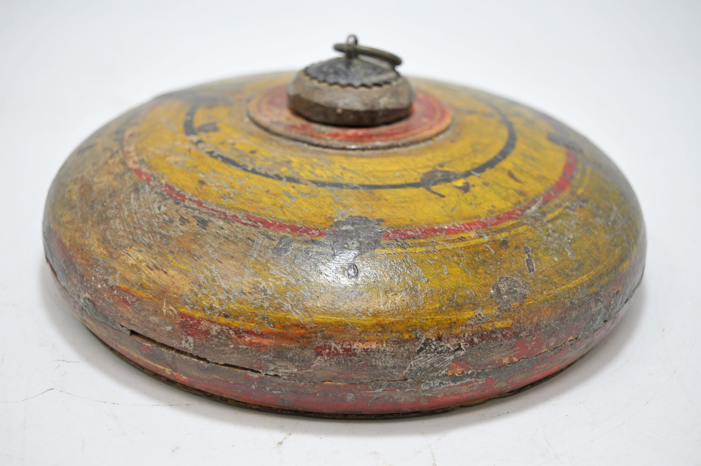 Antique Wooden Opium Tobacco Box Original Old Hand Carved Lacquer Painted