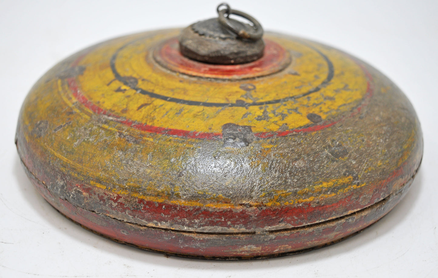 Antique Wooden Opium Tobacco Box Original Old Hand Carved Lacquer Painted