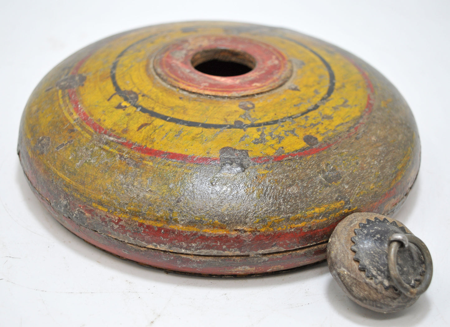 Antique Wooden Opium Tobacco Box Original Old Hand Carved Lacquer Painted