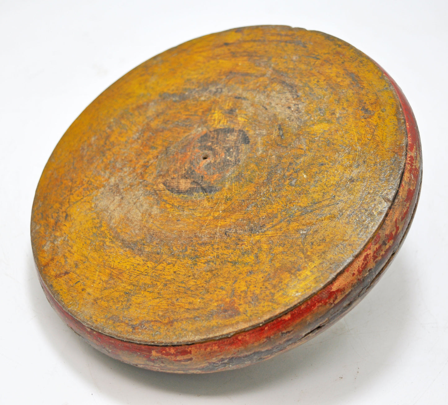Antique Wooden Opium Tobacco Box Original Old Hand Carved Lacquer Painted