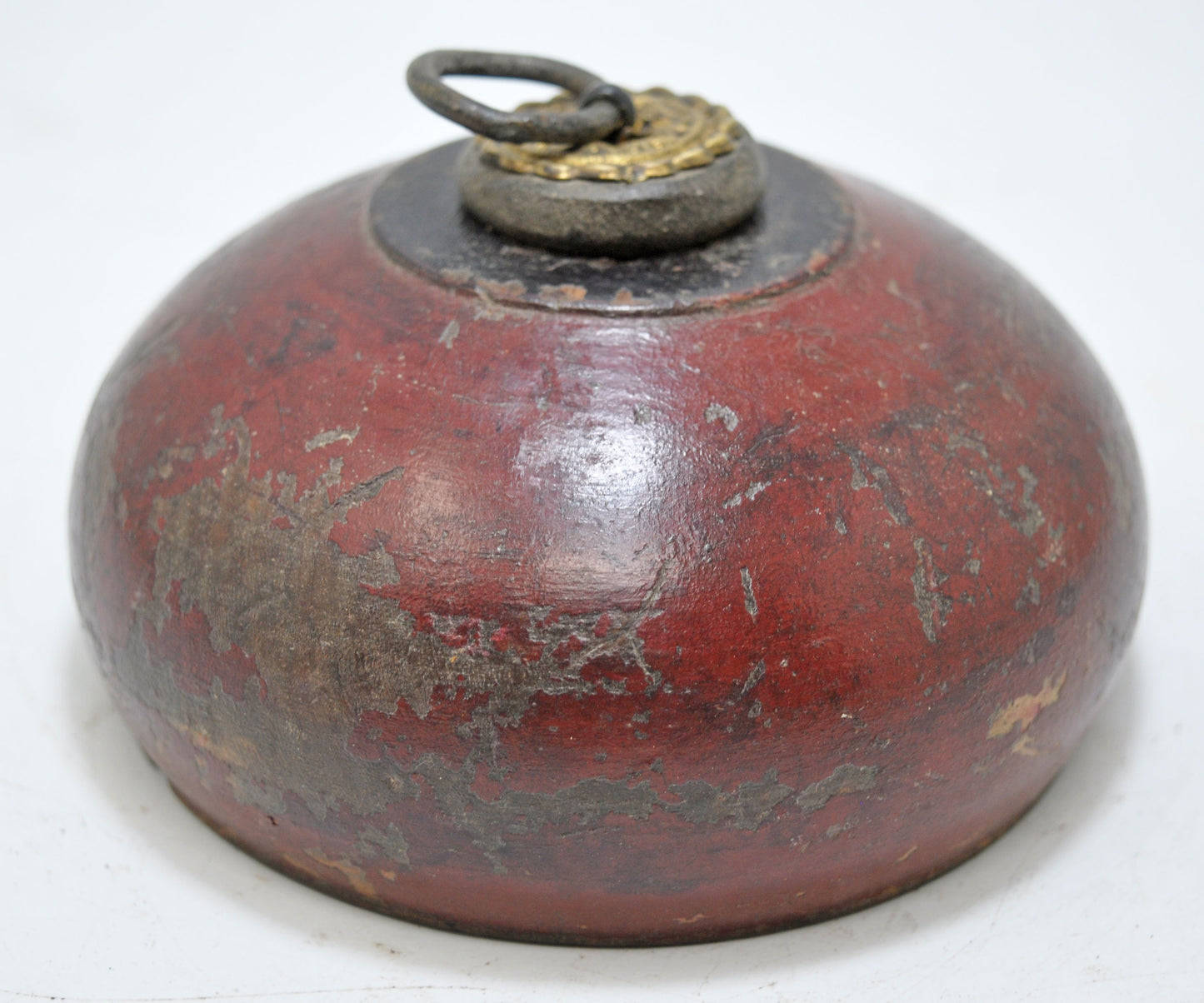 Antique Wooden Opium Tobacco Box Original Old Hand Carved Lacquer Painted