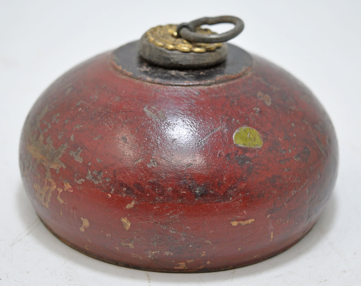 Antique Wooden Opium Tobacco Box Original Old Hand Carved Lacquer Painted