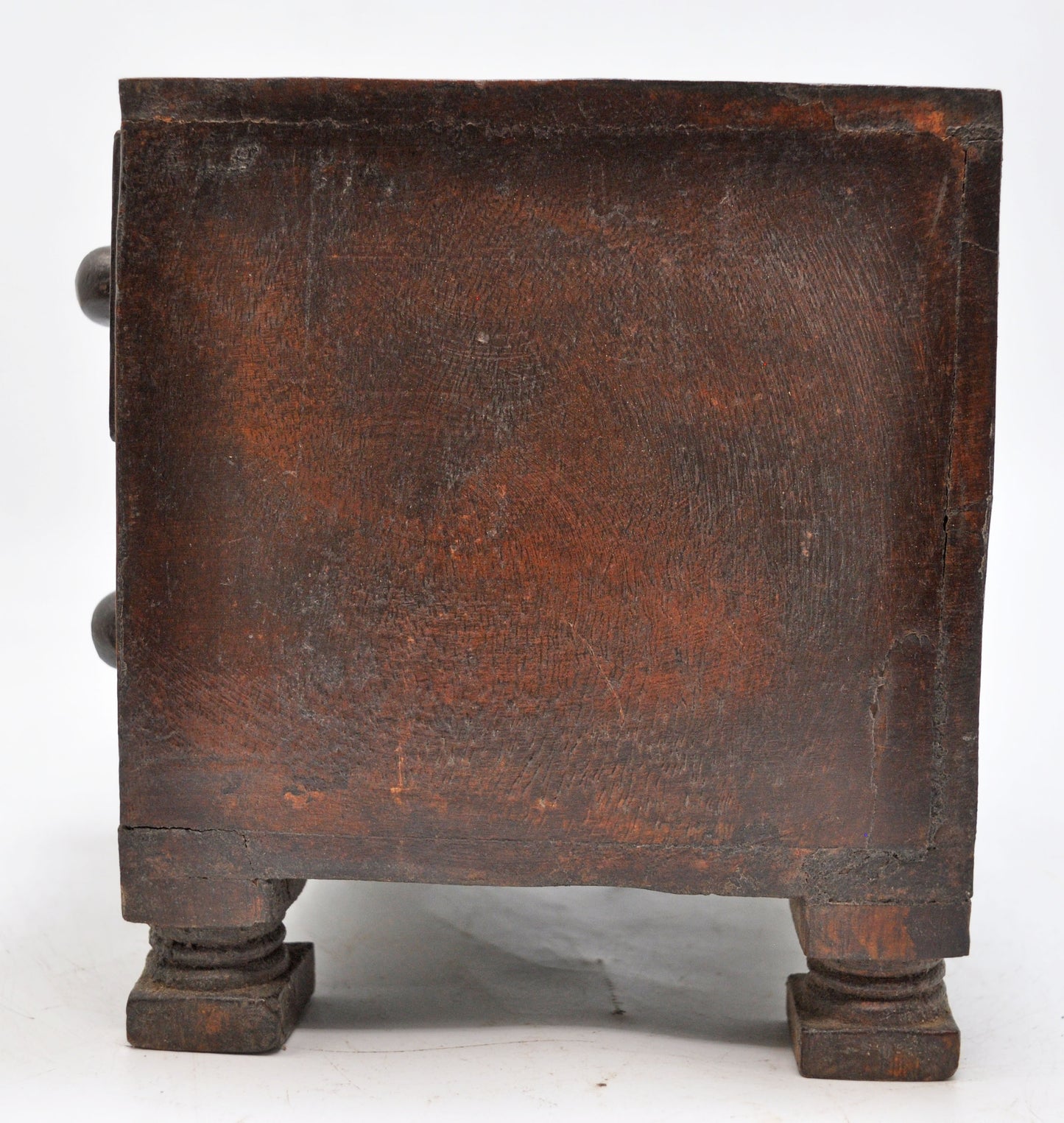 Vintage Wooden 6 Small Drawers Jewellery Box Original Old Fine Hand Crafted