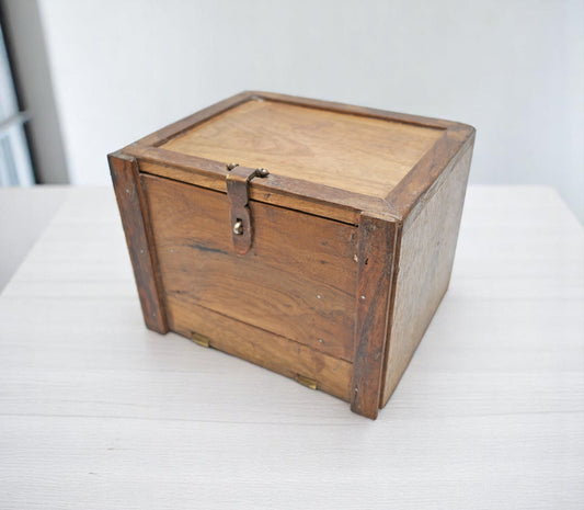 Vintage Wooden Drawers Jewellery Box Original Old Hand Crafted