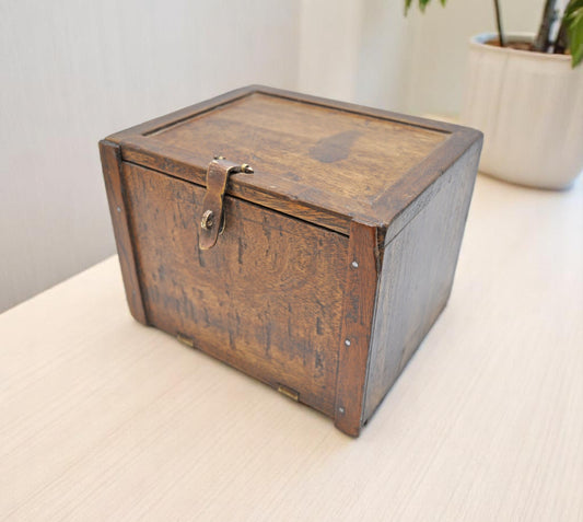Vintage Wooden Drawers Jewellery Box Original Old Hand Crafted