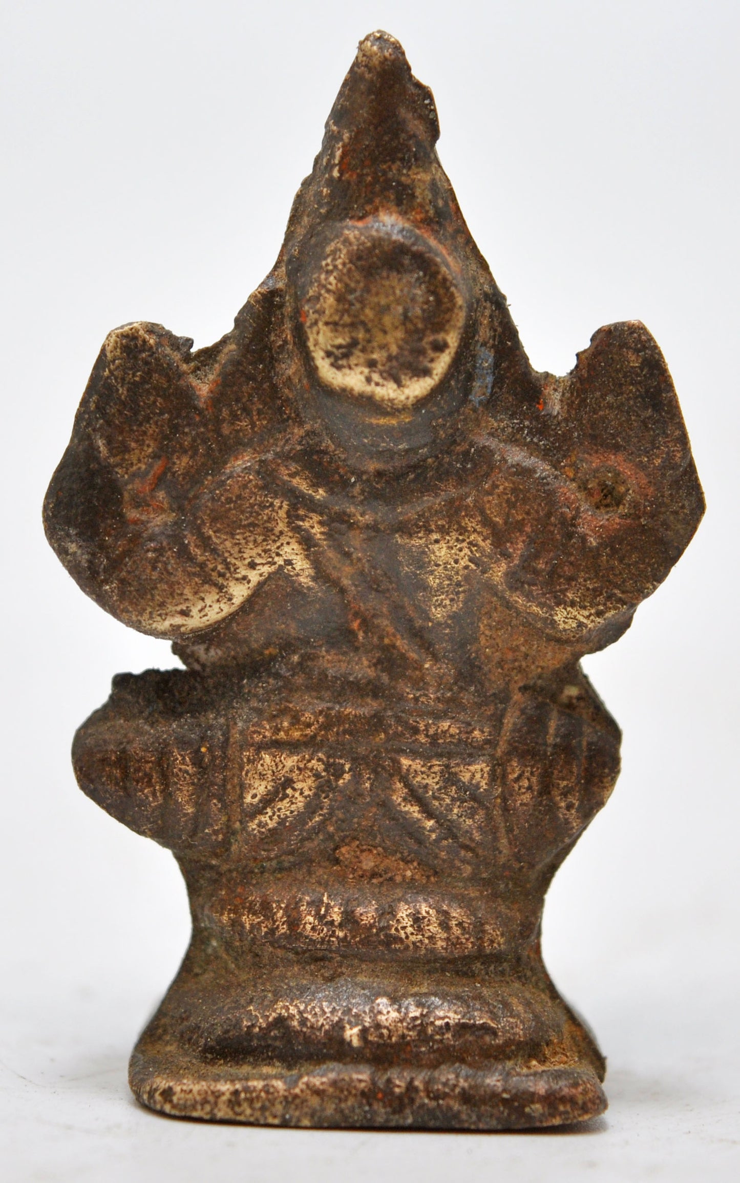 Antique Brass God Ganesha Idol Figurine Original Old Fine Hand Crafted Engraved