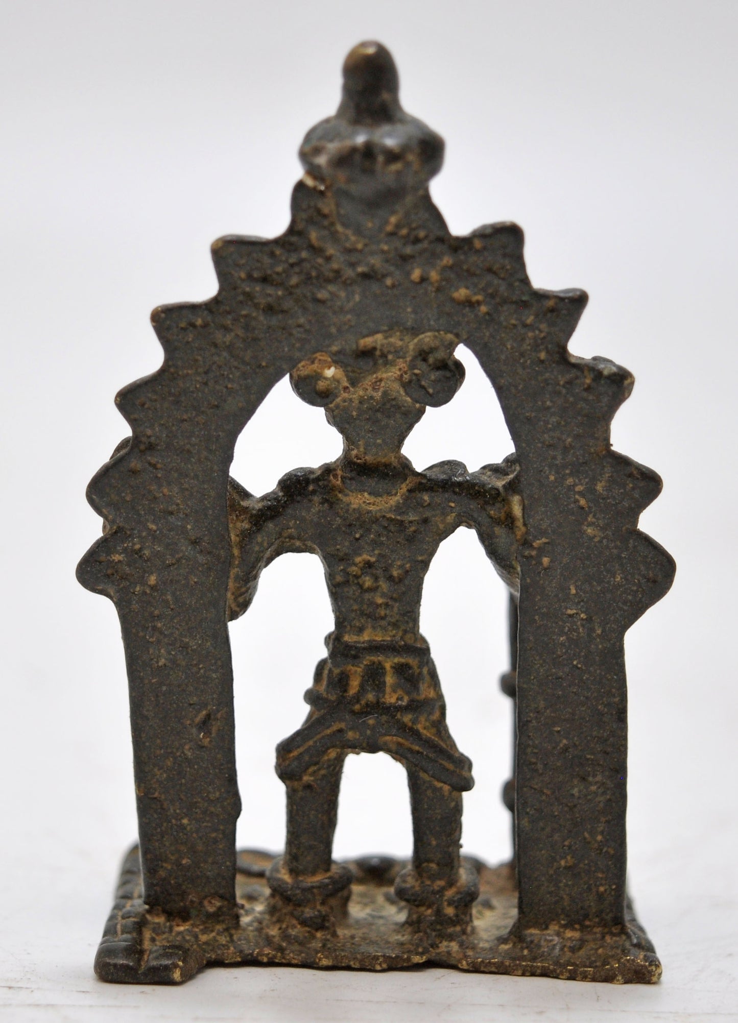 Antique Brass Tribal God Figurine Original Old Hand Crafted Fine Engraved