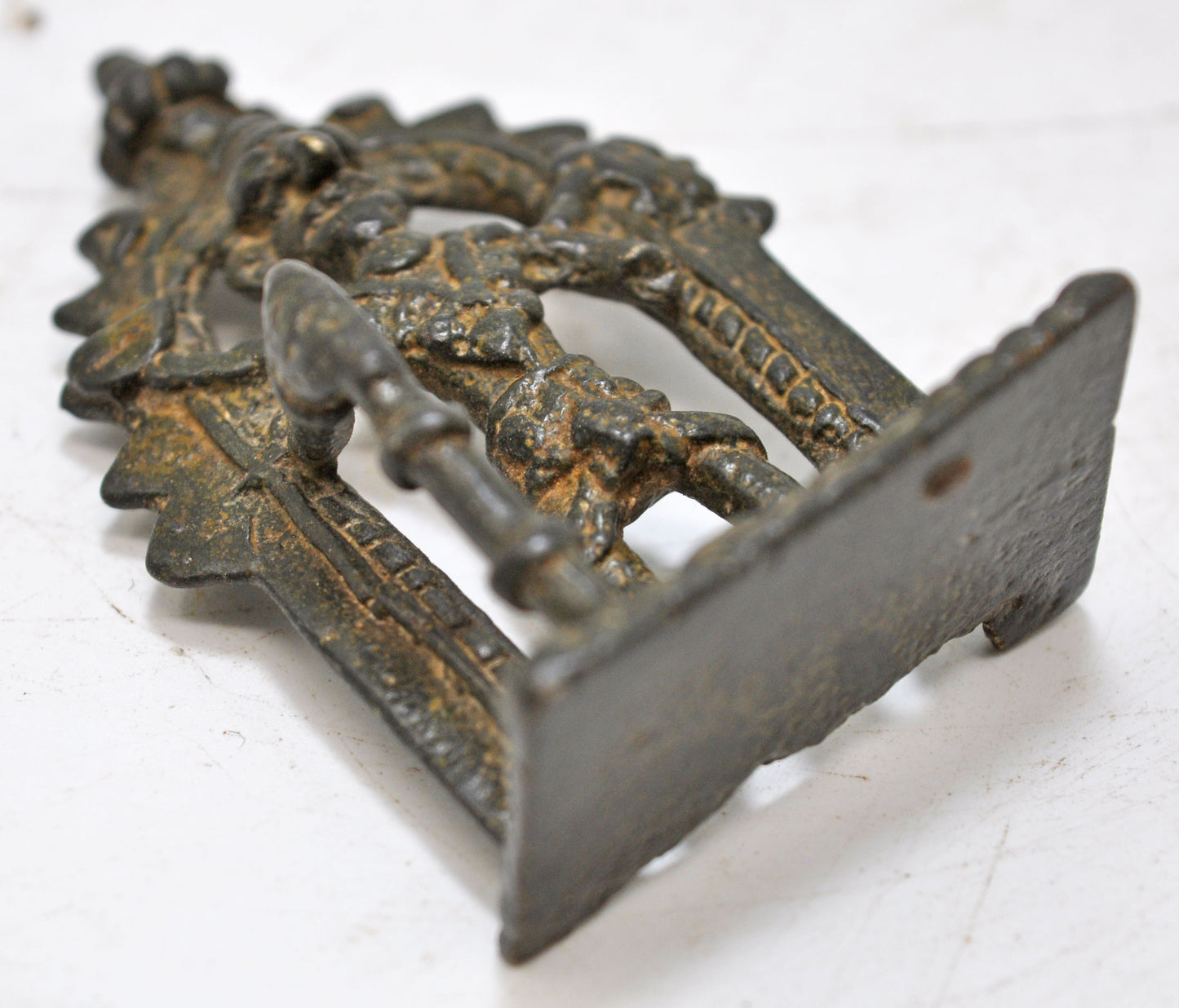 Antique Brass Tribal God Figurine Original Old Hand Crafted Fine Engraved