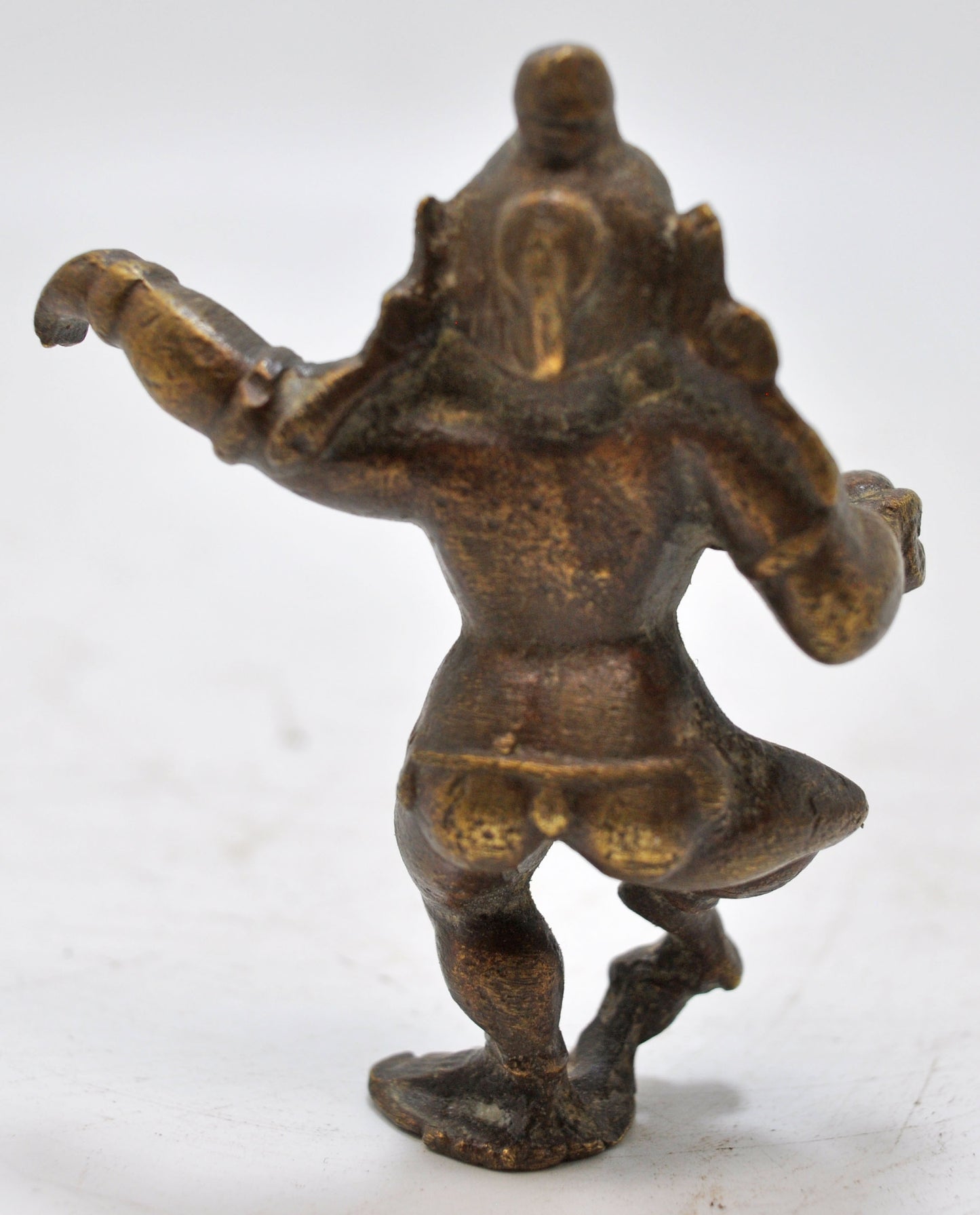 Antique Brass God Krishna Idol Figurine Original Old Fine Engraved